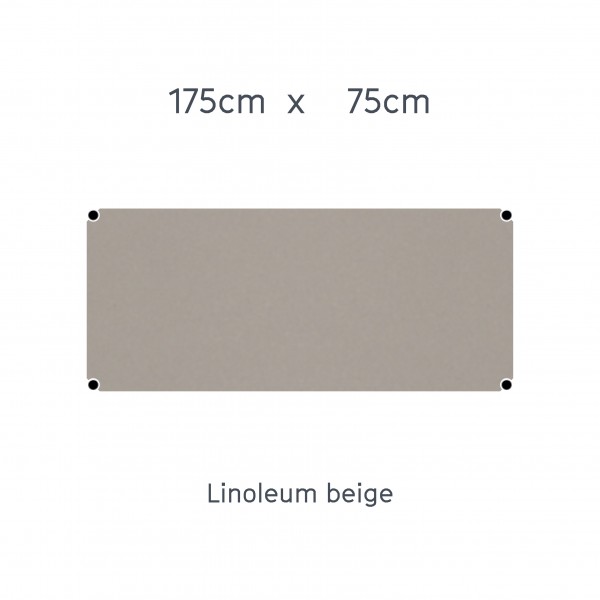 USM Haller Tisch 175x75cm Linoleum beige