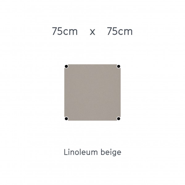 USM Haller Tisch 75x75cm Linoleum beige