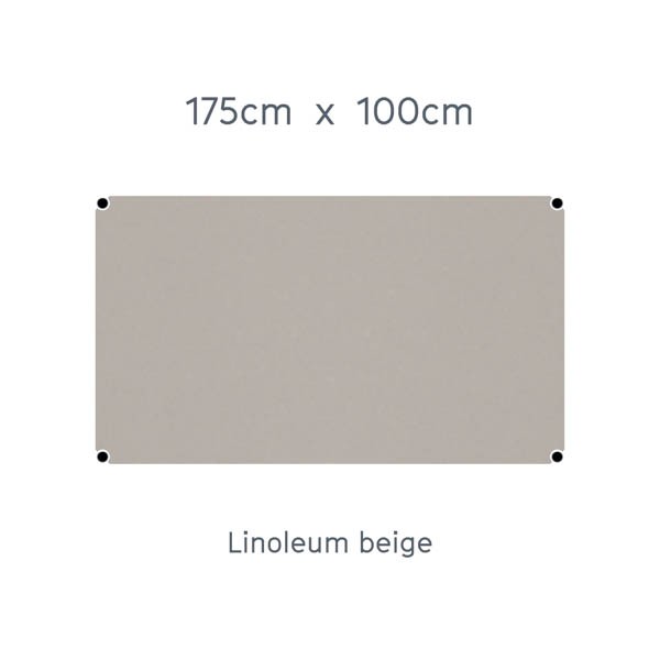 USM Haller Tisch 175x100cm Linoleum beige