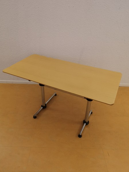 USM Kitos Tisch Buche natur höhenverstellbar, 175x75cm, Nr.ds020