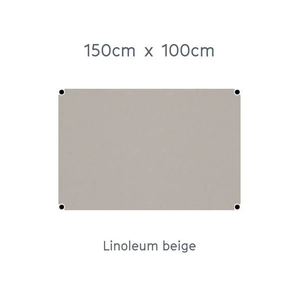 USM Haller Tisch 150x100cm Linoleum beige