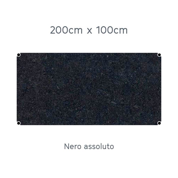 USM Haller Tisch 200x100cm Granit Nero Assoluto