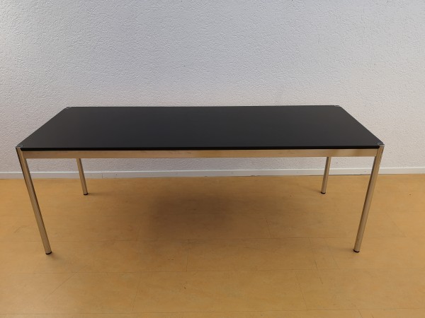 USM Haller Tisch 175x75cm Eiche schwarz, Nr.ds025