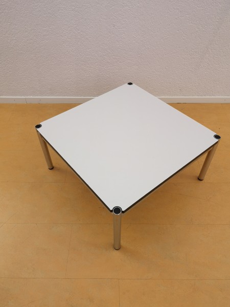 USM Haller Tisch 75x75cm Kunstharz Perlgrau tief, Nr.ds022